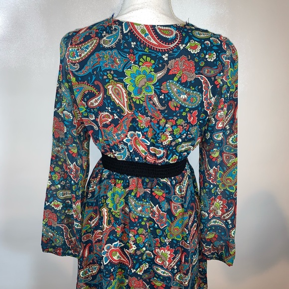 Anthropologie Flying Tomato Boho Floral Dress Sz M - Picture 3 of 4